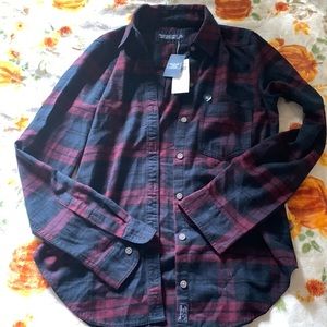 Abercrombie flannel xs new with tags